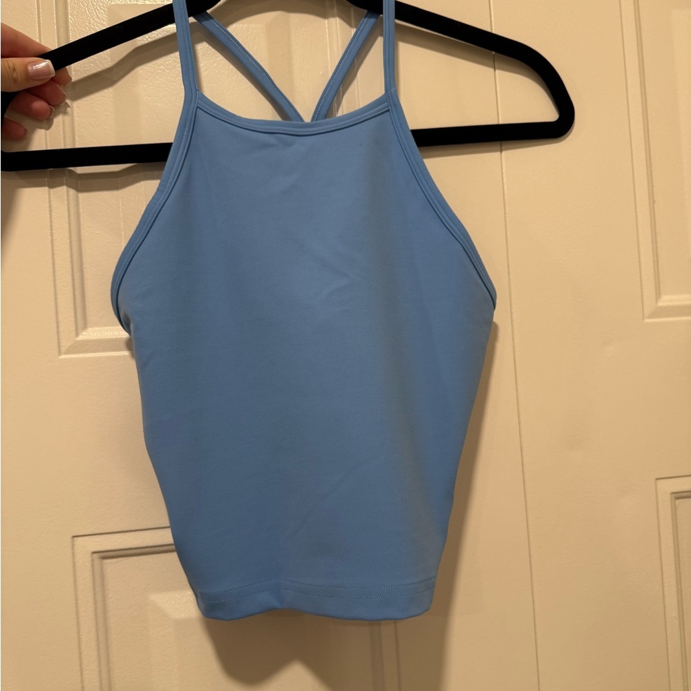 Lululemon Wunder Train High-Neck Cross-Back Tank Top. Size 4.